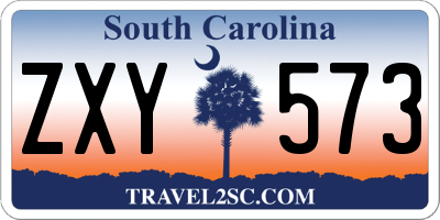 SC license plate ZXY573