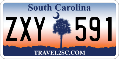 SC license plate ZXY591