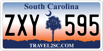 SC license plate ZXY595