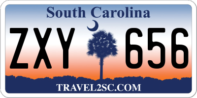 SC license plate ZXY656