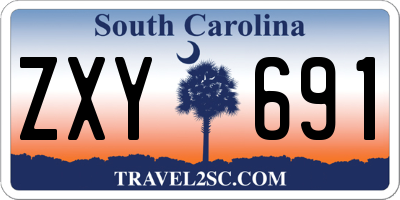 SC license plate ZXY691