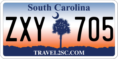 SC license plate ZXY705