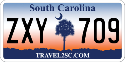 SC license plate ZXY709