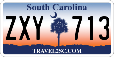 SC license plate ZXY713