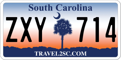 SC license plate ZXY714