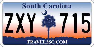 SC license plate ZXY715
