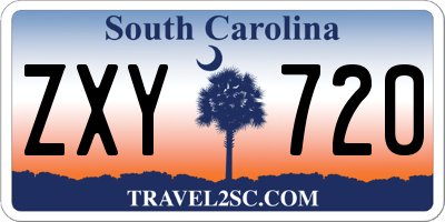 SC license plate ZXY720