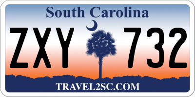 SC license plate ZXY732
