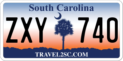 SC license plate ZXY740
