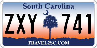 SC license plate ZXY741