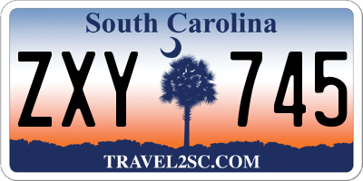 SC license plate ZXY745