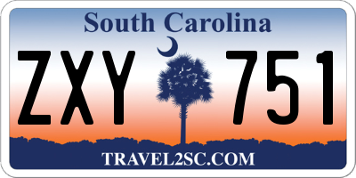 SC license plate ZXY751