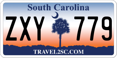 SC license plate ZXY779