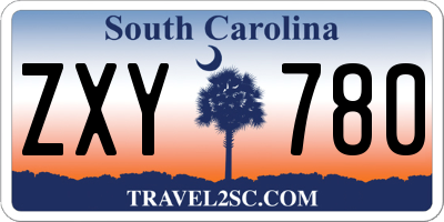 SC license plate ZXY780