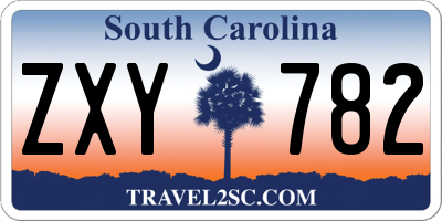 SC license plate ZXY782