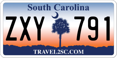 SC license plate ZXY791