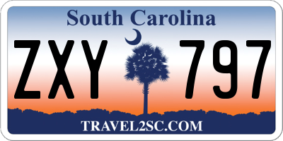 SC license plate ZXY797