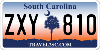 SC license plate ZXY810