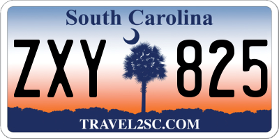 SC license plate ZXY825
