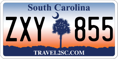 SC license plate ZXY855