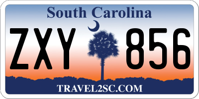 SC license plate ZXY856