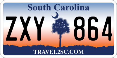 SC license plate ZXY864