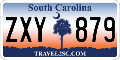 SC license plate ZXY879