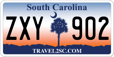 SC license plate ZXY902