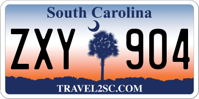 SC license plate ZXY904