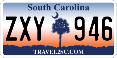 SC license plate ZXY946