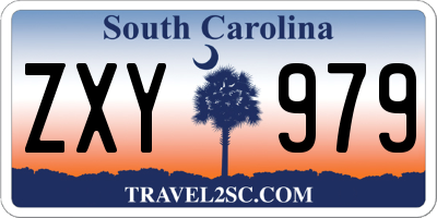 SC license plate ZXY979