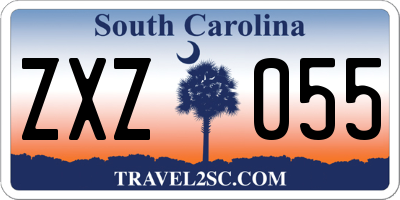 SC license plate ZXZ055