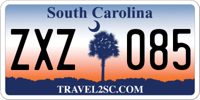 SC license plate ZXZ085