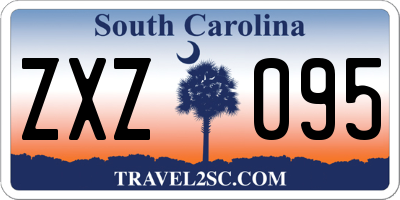 SC license plate ZXZ095