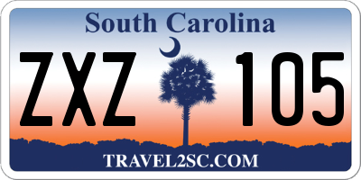 SC license plate ZXZ105