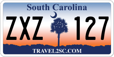SC license plate ZXZ127