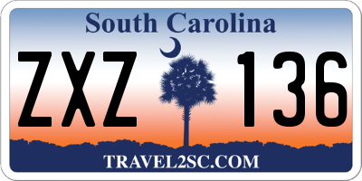 SC license plate ZXZ136