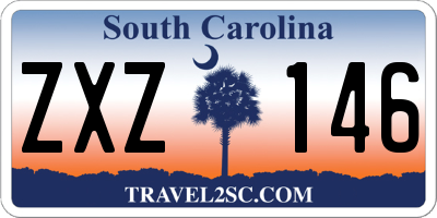 SC license plate ZXZ146