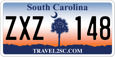 SC license plate ZXZ148