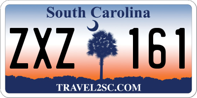 SC license plate ZXZ161