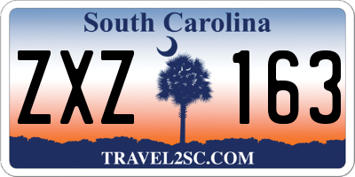 SC license plate ZXZ163