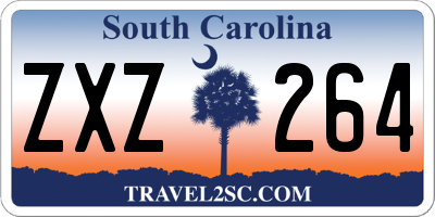 SC license plate ZXZ264