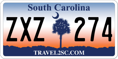 SC license plate ZXZ274
