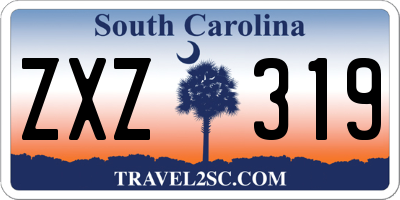 SC license plate ZXZ319