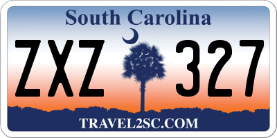 SC license plate ZXZ327