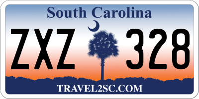 SC license plate ZXZ328
