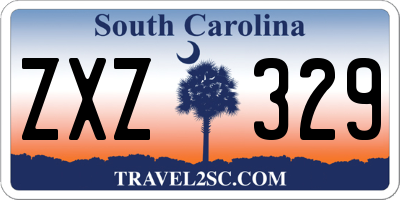 SC license plate ZXZ329