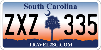 SC license plate ZXZ335