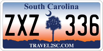 SC license plate ZXZ336