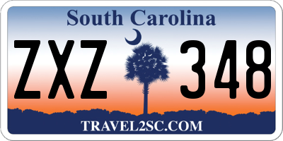 SC license plate ZXZ348